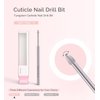 MelodySusie Cuticle Clean Nail Drill Bit 3/32'', Professional Safety Carbide Under Nail Cleaner Nail Bit for Cuticle Dead Skin Nail Prepare, Two Way Rotate, Manicure Nail Salon Supply(Silver, Fine)