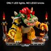 Vaodest LED Light for Lego 71411 The Mighty Bowser Building Blocks Model,Design and Configuration Compatible with Model 71411(LED Light Only, Not Building Block Kit)