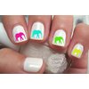 20 Elephant Nail Art Decals Set 5