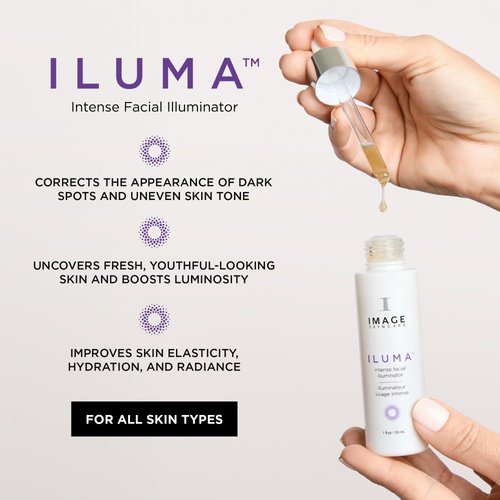 IMAGE Skincare, ILUMA Intense Facial Illuminator, Instantly Visible Brightening Serum and Face Corrector with Vitamin C, 1 fl oz
