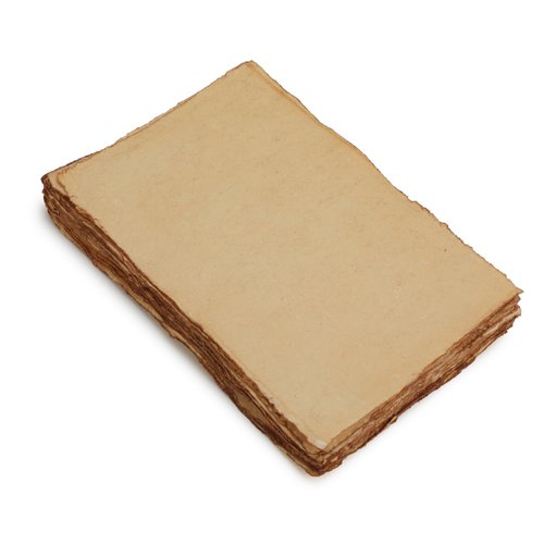 Fausta Cotton Handmade Vintage Textured Paper 75 Sheets (150 GSM) 8.3 X 5.8 in (A5), Luxurious Egyptian Cotton Paper, Deckle Edge Antique Paper for Sketching, Drawing, Invitations, Mixed Media Paper