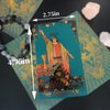 MSTRCORA Exquisite Gold Foil Tarot Cards - Luxury Tarot Card Deck Waterproof PET Material, Splendid Classic Tarot Deck & Gold Foil Tarot Decks for Beginners (Cyan Moon)