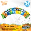 Treasures Gifted Officially Licensed BEYBLADE BURST Party Supplies - (24) BEYBLADE Cupcake Topper and Wrappers - BEYBLADE Birthday Party Supplies - BEYBLADE Party Supplies - BEYBLADE Cake Toppers