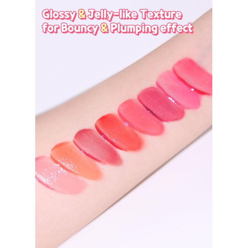 COLORGRAM Juicy Drop Tint 04 Clear Cherry | Juicy Lip Gloss, Glowing Lip Stain with Fruity Colors, Buildable & Blendable, Highly Pigmented