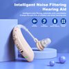 Rechargeable Hearing Aids for Seniors with Noise Cancelling,Hearing Loss Hearing Amplifiers,Digital Hearing Aid,Sound amplifier with Volume Control
