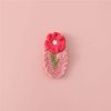 Crochet knitted Hair Clips for Girls Birthday Gifts Hair Accessories Barrettes Strong Hold Jaw Clip for Thick Thin Hair Makeup Application (Little Flower)