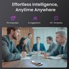 AI Voice Recorder, Note Voice Recorder Transcribe & Summarize, AI Noise Cancellation Technology, Supports 152 Languages, 64GB Memory APP Control Audio Recorder for Lectures, Meetings, Calls, Dark Gray