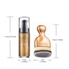 Body Glitter Oil Liquid Luminizer - Glow Hightlighter Shimmer Oil Illuminator Waterproof Long Lasting Moisturizing for Body & Face Bronzer Smooth Lotion with Makeup Brush by ONXK(#04 Bronze)
