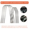Dickno 4 PCS Car Radio Removal Pry Tool, U/V-Shaped Stainless Steel Auto Stereo Release Tool Kit, Universal Radio Remover for Disassembly of Most Vehicle Audio Frequency Converter (U+V Shaped)