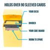 Stratagem The Big Box Card Deck Box w Divider|TCG Box for Baseball Cards, MTG, Trading Card Games| 1 Pack - Yellow