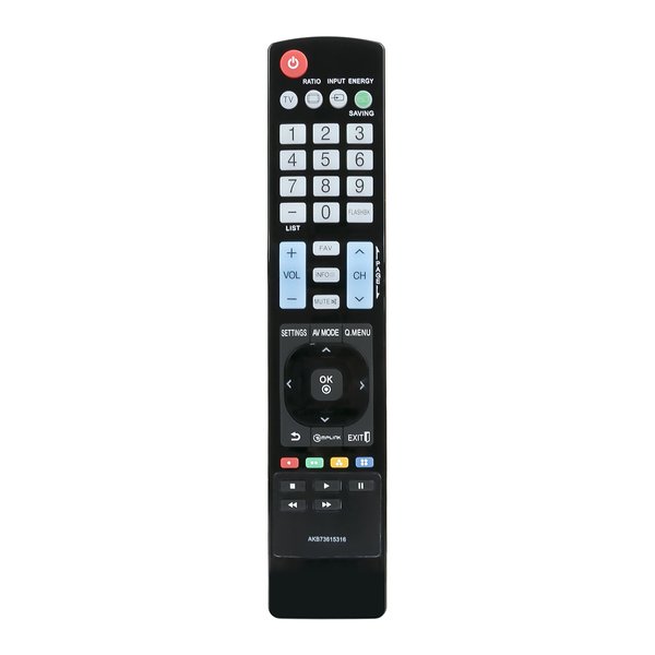 AKB73615316 Replace Remote Fit for LG Plasma TV 37LS5600 47LS4600 50PA4500 55LS4600 60PA5500 32LS5600 42LS5650 47LS5600 55LS5600 47LS5650 55LS5650 42LS5600 50PA4510 50PA5500 50PA6500 60PA6500