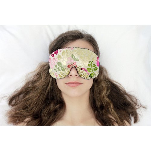 Candi Andi Handmade Sleep Eye Mask - Lavender Scented - Creamy Leaves - TEML-CL