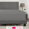 King Fitted Sheet Deep Pocket – Extra Deep Pocket Fitted Sheet King Size 18” - 21” Inch + Fitted Bed Sheets Only - King Fitted Gray