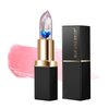 BLUE LOVE Color Changing Flower Lipstick, Jelly Temperature Change Clear Lipstick with Flower Inside, Hydrating Moistrurizer Lip Balm Long Lasting Chapstick Nourishing Lip Gloss for Dry Lips (Blue)