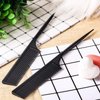 2 Pack Rat Tail Combs for Women Fine Tooth Comb Parting Tip Carbon Fiber Root Teasing Anti Static Heat Resistant Adding Volume Evening Hair Styling