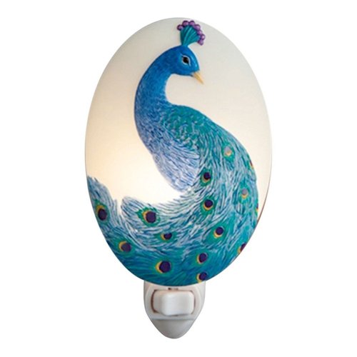 Peacock Night Light - Ibis & Orchid Flowers of Light Collection