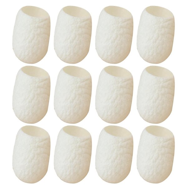 FOMIYES 30pcs Finger Cleaning Sponge Cleaning Sponges for Household Use White Nursing Scrubs Peeling Silkworm Balls Face Cleansing Pad Facial Care Product Cleaning Supply Pores