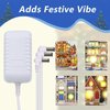 XZGm for Lemax Lighted Accessory 74707 94565 94566 94527 94563 Christmas Halloween Village Lights Spooky Town Accessories Power Supply Charger with 3 Output Jacks
