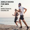 eallco 8 Pairs Mens Ankle Socks Low Cut Socks for Men Sock Size 10-13