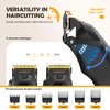 SUPRENT Professional Cordless Hair Clippers for Men- Hair Cutting Kit for Barbers & Family, Wireless Beard Hair Trimmers Set with LED Display, Rechargeable Hair Cutting Machine for Family (Black)