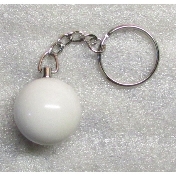 1 Inch CUE QUE Ball Mini Billiard Snooker POOL BALL Key Chain Ring Keychain NEW