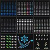 Bowitzki Face Jewels Rhinestones For Makeup,Face Gems Stick On Eye Rhinestone Sticker, Tears Rainbow Star Diamond Crystals For Women Festival Accessory Nail Art Decoration (A)