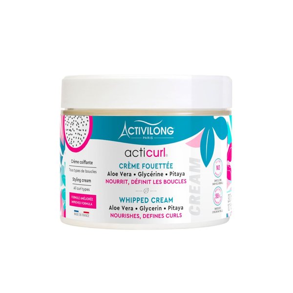 Activilong Acticurl Curl Whipped Cream – Define, Hydrate, and Style Your Curls Effortlessly – Infused with Dragon Fruit and Aloe Vera – Nutrition, Hydration, and Hold for Bouncy Curls – 300 ml.
