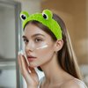Rthjsfj 2 Pack Face Wash Headbands Spa Headband Snail and Frog Hair Bands Cartoon Cute Coral Fleece Elastic Headbands for Women Washing Face Skincare Makeup Shower Sports