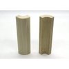 3/4" x 2 1/4" x 6" Poplar (Paint Grade) Outside Radius Corner Base Block Bullnose - Fits 3/4" Radius, Trim Molding (10)