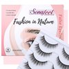 SONAFEEL Short Eye Lashes for Glasses wears 12mm 14Pairs a Little Cat Eye Effect False Eyelashes Natural Look Handmade Reusable 3d Mink Lashes Pack