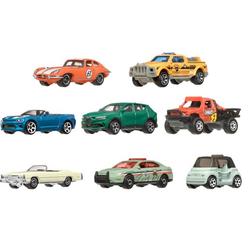 Matchbox Toy Cars or Trucks 8-Pack, Set of 8 Die-Cast 1:64 Scale Vehicles, Themed Multipack, Including 1 Exclusive (Styles May Vary)