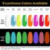 YTD Likomey Glow in the Dark Gel Nail Polish,1 Pcs 15ml Neon Pink Luminous Glow Effect Gel Polish, Fluorescent Bright Manicure Spring UV Nail Gel Varnish,YG06