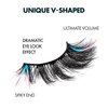 i-ENVY Fales Lashes, V-Shaped Volume Strip Lashes Dramatic Spiky Trendy Extension Soft Reusable Eye Lashes, Cat Eye Fluffy Fake Lashes (04)