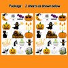 Partywind 36 Styles Metallic Glitter Halloween Temporary Tattoos for Kids, Halloween Decorations Birthday Party Favors Supplies, Halloween Goodie Bag Fillers Games for Boys and Girls (2 Sheets)