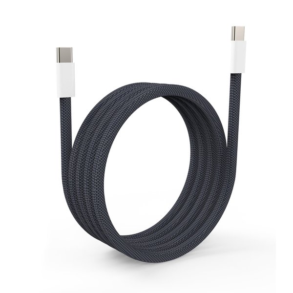 Aioum 240W USB C to USB C Cable 2M Nylon Braided Fast Charging Cord for New MacBook Pro/Air, iPad Pro, Switch and More (Dark Blue, 6.6ft)
