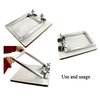 2PCS of Screen Printing Clamps Screen Frame Butterfly Hinge Clamp for Silk Screen Printing Frame Machine,for Fixing Screen Printing Mesh,Screen Printing Press DIY Tool Include 4 Screws