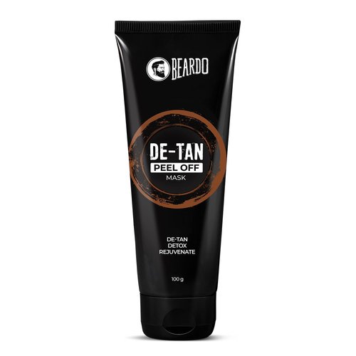 Beardo De-tan Peel off Face mask for Men, 100gm | Facial Mask Purifying and Deep Cleansing for All Skin Types l Removes Dead Cells, Dirt & Retains Natural Glow 3.4 Fl Oz