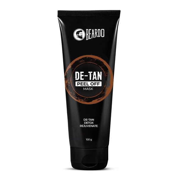 Beardo De-tan Peel off Face mask for Men, 100gm | Facial Mask Purifying and Deep Cleansing for All Skin Types l Removes Dead Cells, Dirt & Retains Natural Glow 3.4 Fl Oz