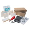 Block Printing Stamp Making Kit || Includes 2 Lino Cutters, Lino Handle, 5 Wood Mounted Blocks, Ink Pad and Leaflet Including Stamp Design || Used in Art, Craft and Carving Stamps || Made from UK