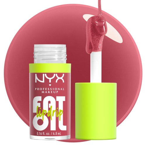 NYX PROFESSIONAL MAKEUP Fat Oil Lip Drip, Moisturizing, Shiny and Vegan Tinted Lip Gloss - Chilli...