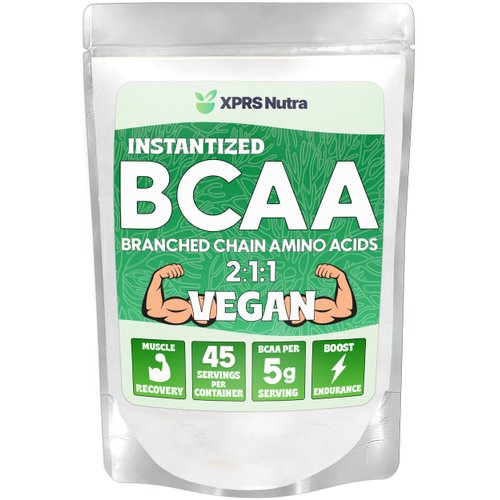 XPRS Nutra BCAA Powder - Amino Acids Supplement for Men - Unflavored BCAA Workout Supplements - Gym Supplements for Men - Amino Acids Supplement for Women for Gym Post Workout Recovery (8 Ounce)