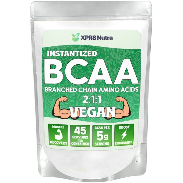 XPRS Nutra BCAA Powder - Amino Acids Supplement for Men - Unflavored BCAA Workout Supplements - Gym Supplements for Men - Amino Acids Supplement for Women for Gym Post Workout Recovery (8 Ounce)
