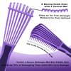 BESTOOL Detangling Brush for Natural Hair, Detangler for 3/4abc Curly, Coily, Kinky Hair, Detangle Wet/Dry Easily with No Pain (Purple)