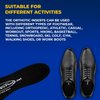 Happy Feet Plantar Fasciitis Flat Feet Orthotic High Arch Support Gel Insert Shoe Insoles for Mens and Womens (L)