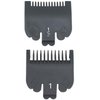 2 Pieces 2 Lengths Professional Hair Clipper Attachment Guide Guard Combs 1/16" 1/8" 1.5mm 3mm Compatible with Wahl Standard Full-Sized 5 Star Series Magic Clip Hair Clippers (Gray)