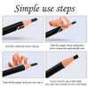 Long-lasting Waterproof Eyebrow Pencil with Pull Cord - Perfect for Marking, Filling, and Outlining - Tattoo Makeup for Waterproof and Durable Permanent Eyebrow Liners (Gray)