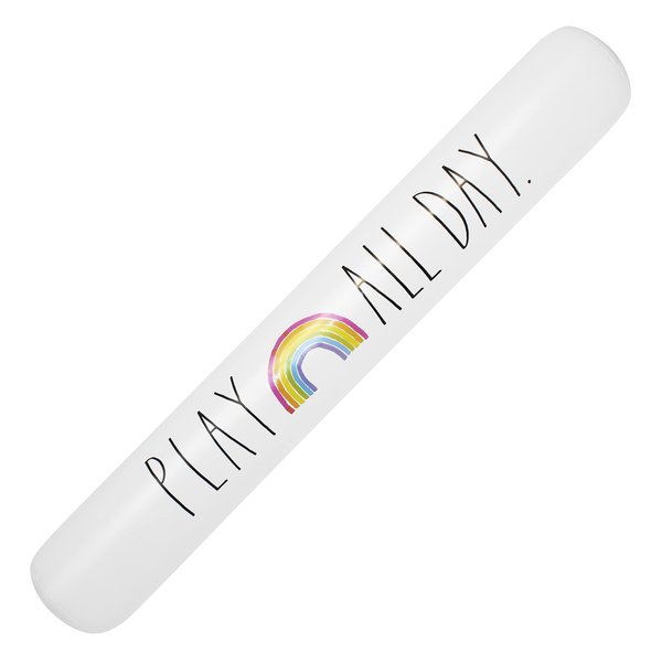 Rae Dunn x CocoNut Float Inflatable Pool Noodle - Play All Day Theme - Versatile 60 Inch Pool Noodle for Summer & Swim Parties