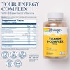 SOLARAY Vitamin B Complex 50mg - Healthy Energy Supplement - Red Blood Cell Formation, Nerve and Immune Support - Super B Complex Vitamins w/Folic Acid, Vitamin B12, B6 and More, Vegan, 250 VegCaps
