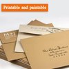 AZAZA 100 Pack A7 Brown Kraft Paper Invitation 5 x 7 Envelopes - Quick Self Seal For 5x7 Cards| Perfect for Weddings, Invitations, Baby Shower| Stationery For General, Office | 5.25 x 7.25 Inches