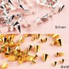 6 Grid/Box Mini Metal Rivet Punk Nail Charm Gold Silver Nail Charms for Acrylic Nails Cone Nail Art Studs Alloy Spike Studs Nail Jewels Nail Rivets Nail Stud Cone Spikes Nail Art Charms Nail Supplies